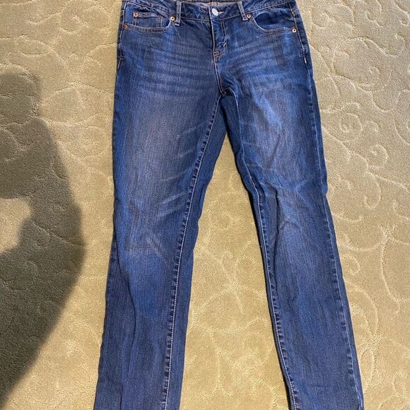 Medium Wash Blue Skinny Jeans - Picture 1 of 4